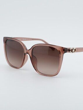 Salvatore Ferragamo SF1092SLB 260 Sunglasses Nude Square Frame, Brown Lenses Amazon.com: Salvatore Ferragamo Sunglasses Square Full Rim  main image 2